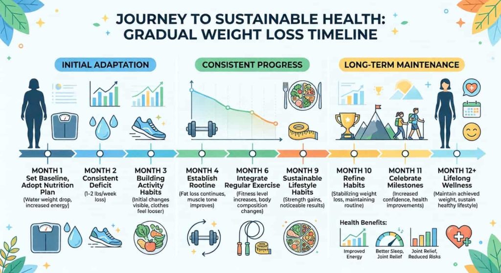 Jelly Roll weight loss timeline showing gradual progress stages