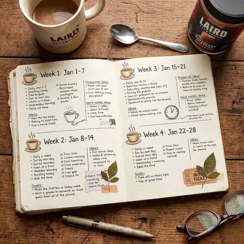 Laird Superfood 30 day experience results with weekly progress notes