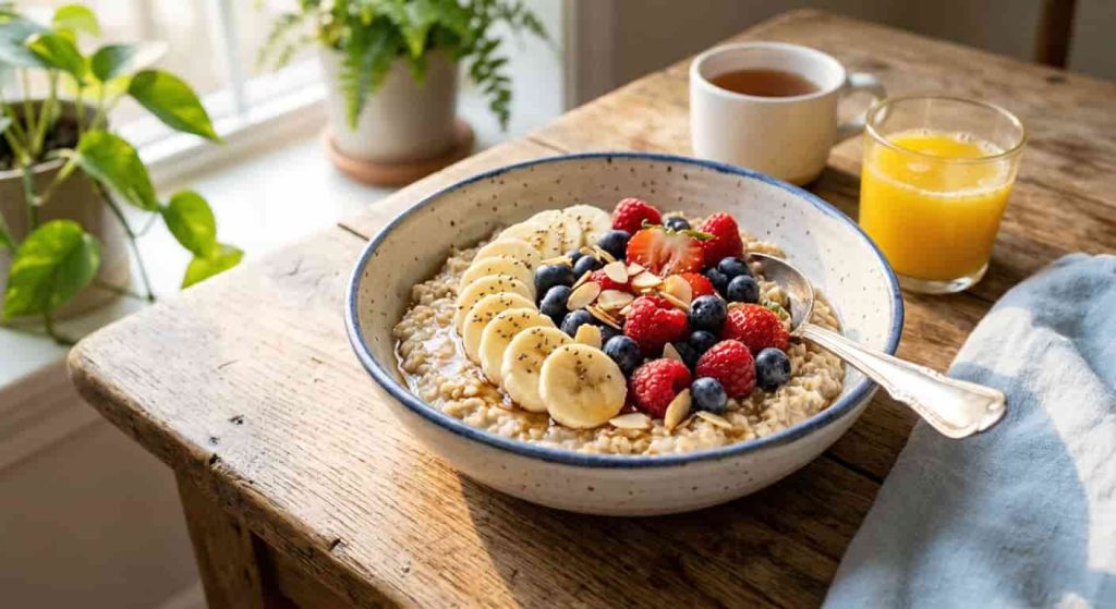 High fiber foods oats bananas and berries for diverticulitis prevention