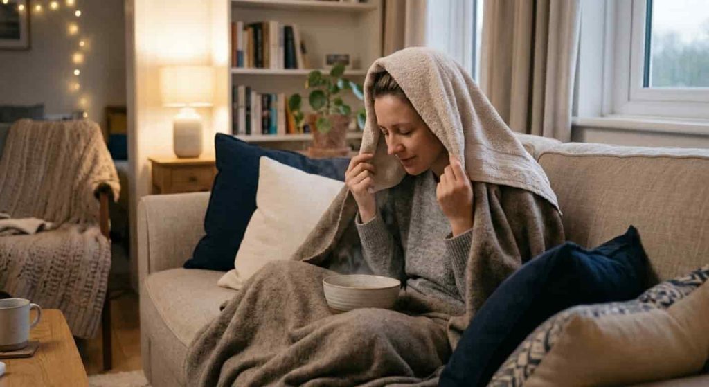 Steam inhalation home remedy for ear infection helping relieve pressure and congestion