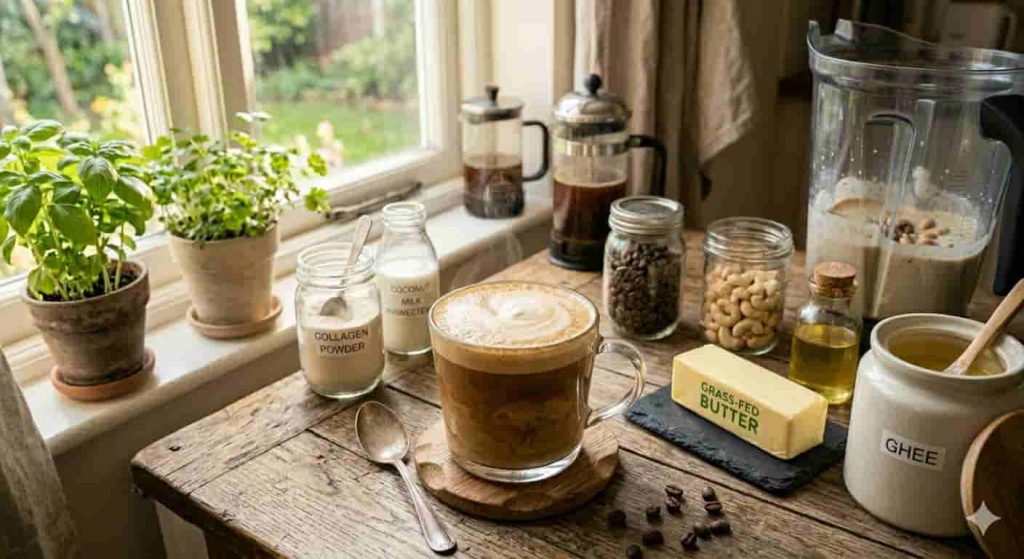Collagen and butter coffee for energy and appetite control