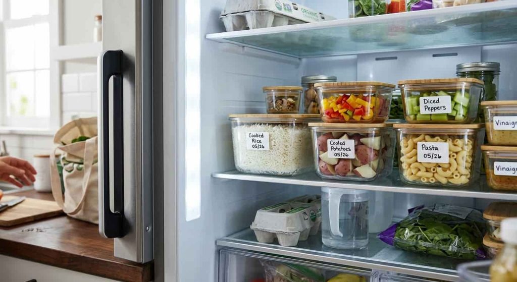 Cooked and cooled foods creating resistant starch for gut health
