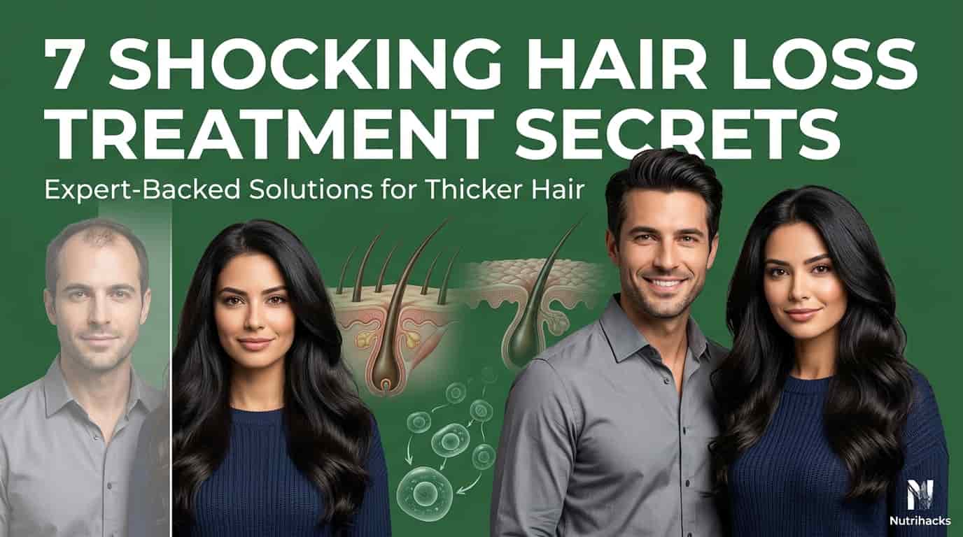 Hair loss treatment guide showing proven methods for thicker healthier hair.