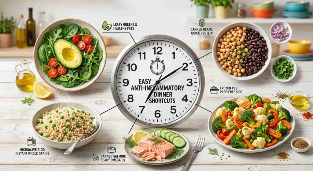 Easy anti-inflammatory dinner shortcuts for healthy 15-minute meals
